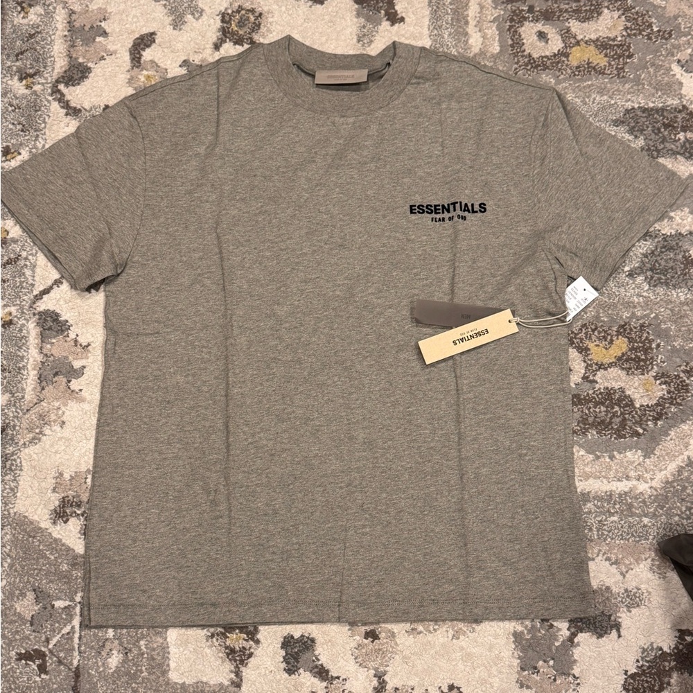 Brand New Fear of God Essentials DARK OATMEAL T-Shirt